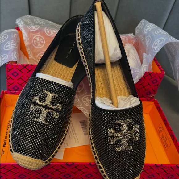 Tory Burch Black and White Espadrilles Hard to Find! 💗 - Picture 1 of 2